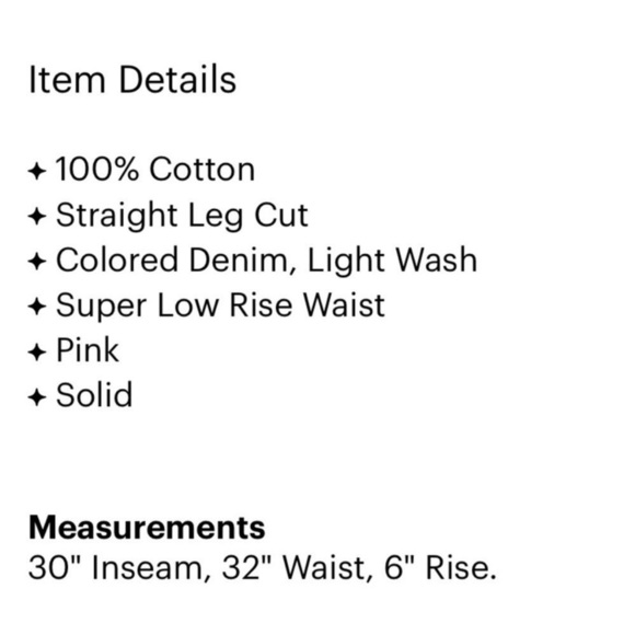 McGuire Denim Valletta Straight Pink Pale Peach Jeans Size 28 - Picture 11 of 11